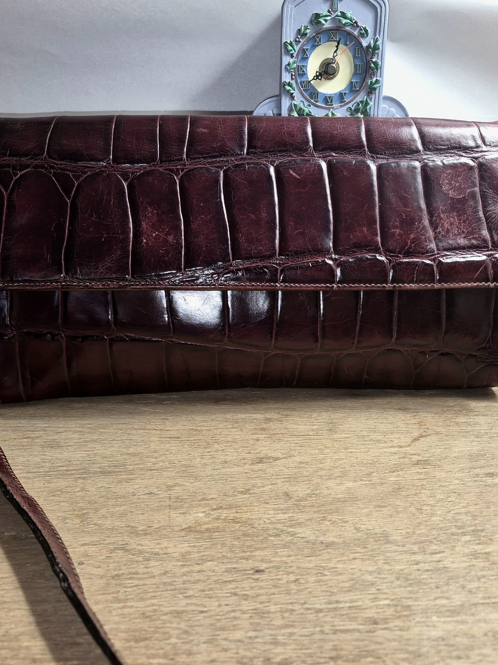 Francesco Biasia Dark Red Leather. Vintage Y2K. Made In Italy